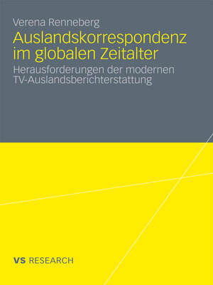 cover image of Auslandskorrespondenz im globalen Zeitalter